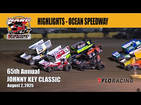 RACE HIGHLIGHTS: NARC SPRINT CARS @ OCEAN SPEEDWAY - AUGUST 2, 2025 - dirt track racing video image