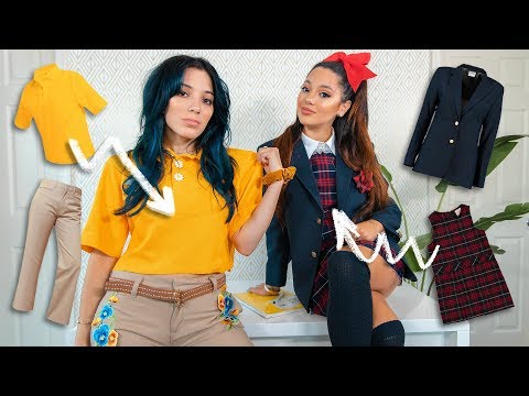 School Uniform Makeover Challenge ~Transforming 4 Types of Uniforms~ - UCuVHOs0H5hvAHGr8O4yIBNQ