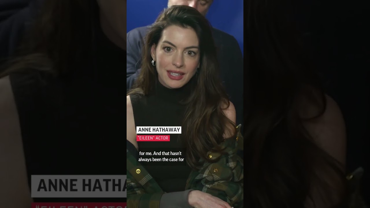 Anne Hathaway talks ageism in Hollywood while promoting “Eileen” at the Sundance Film Festival.