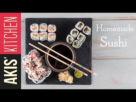 How to make homemade sushi | Akis Kitchen - UCcbNHNmULeU1OoNylpPIRQQ