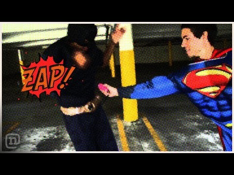 Batman vs. Superman Skateboard Battle w/ Tasers - UCsert8exifX1uUnqaoY3dqA