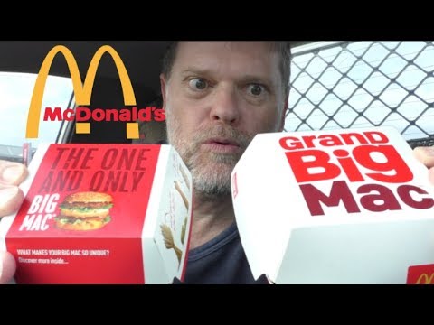 McDonald's GRAND Big Mac Versus Big Mac Comparison Review - Greg's Kitchen - UCGXHiIMcPZ9IQNwmJOv12dQ