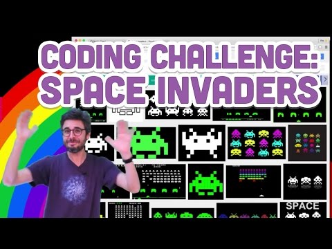 Coding Challenge #5: Space Invaders in JavaScript with p5.js - UCvjgXvBlbQiydffZU7m1_aw