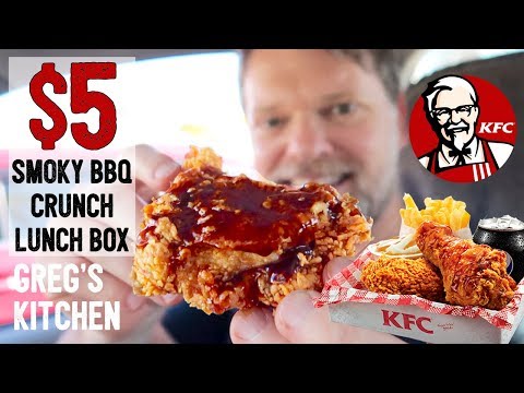 New KFC $5 Smoky BBQ Crunch Lunch Box Food Review - Greg's Kitchen - UCGXHiIMcPZ9IQNwmJOv12dQ