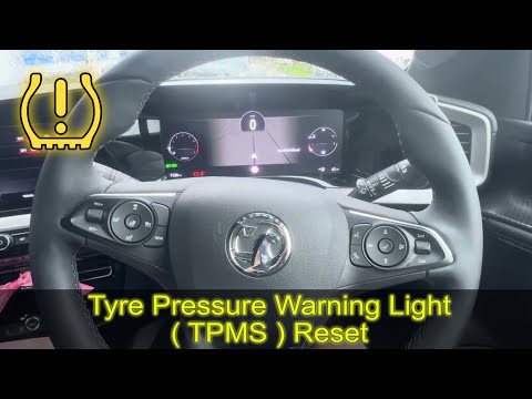 How to reset the tire pressure warning light in the Opel Mokka ...