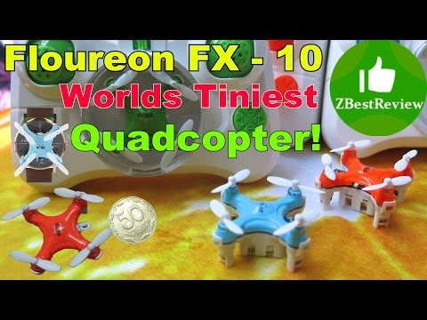 ✔ Floureon FX-10 - World Smallest Quadcopter! Самый маленький квадрокоптер! Обзор! - UClNIy0huKTliO9scb3s6YhQ