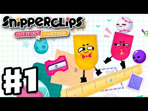 Snipperclips - Gameplay Walkthrough Part 1 - Noisy Notebook! Cut It Out, Together! (Nintendo Switch) - UCzNhowpzT4AwyIW7Unk_B5Q