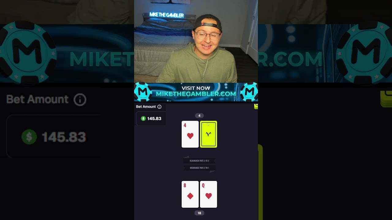 Blackjack Challenge Day 15 #gambling #blackjack #crypto