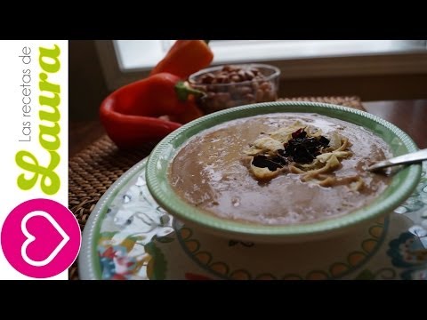 Crema de Frijol/Sopa Tarasca Receta/Recetas Saludables/Las Recetas de Laura - UCbtJ9-FGxyT76V5ebEDNhgg