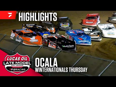 Lucas Oil Late Model Dirt Series | #WinterNationals - Night 3 | Ocala Speedway - dirt track racing video image