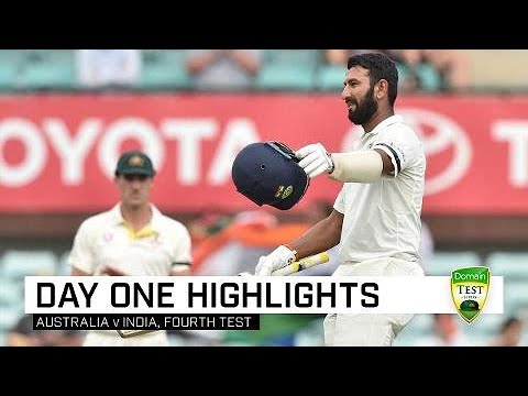 WATCH Cricket | Pujara CENTURY Puts India in Box seat | Fourth Domain TEST, Day 1 Highlights #India #Australia 