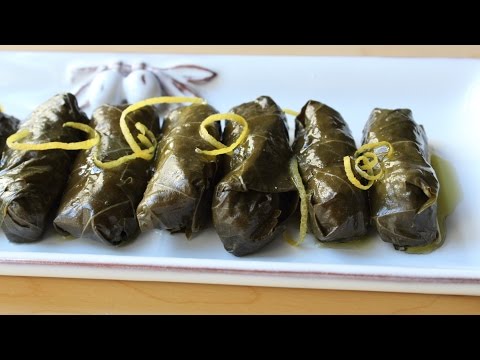 Lamb & Rice Stuffed Grape Leaves - How to Make Dolmas - UCRIZtPl9nb9RiXc9btSTQNw