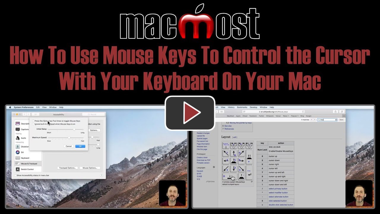 mac move cursor with keyboard