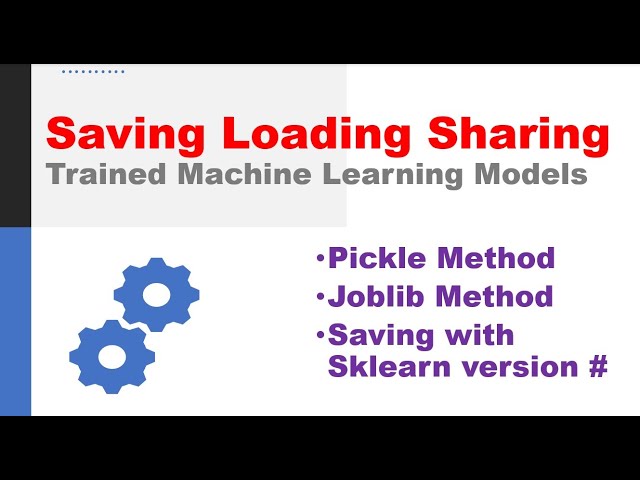 How to Store Machine Learning Models