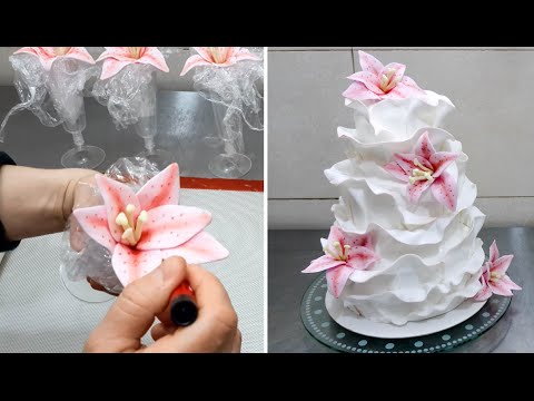 How to make a Beautiful Fondant Ruffle Cake *Torta de Boda con volantes - UCjA7GKp_yxbtw896DCpLHmQ