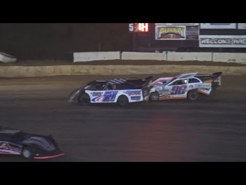 Great Racing in Sportsman feature at 411 Motor Speedway November 27th 2021 - dirt track racing video image