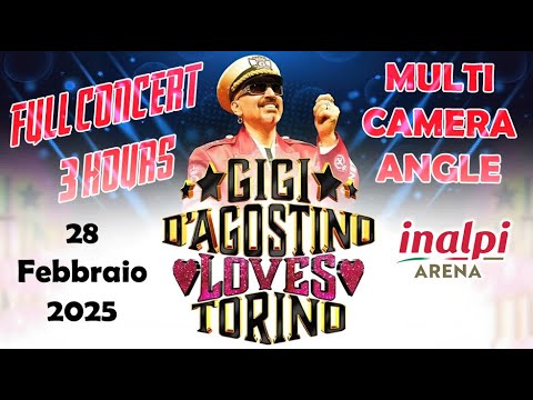 Gigi D'Agostino Loves Torino 2025 FULL CONCERT Multi Camera Angle