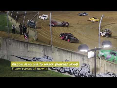 Lawrenceburg Speedway JR Clark Memorial Pure Stock Feature Race [7/13/24] - dirt track racing video image
