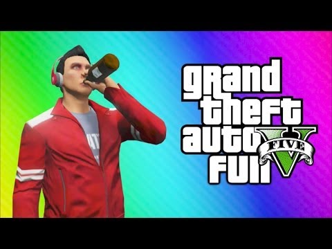 GTA 5 Online Funny Moments - Drinking Game, Liquor Hole, Glitchy Plane, Can You Please MOVE! - UCKqH_9mk1waLgBiL2vT5b9g