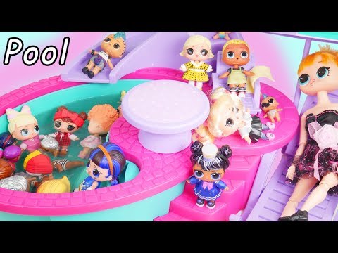 LOL Surprise Doll Pool Party | Open Under Wraps Makeover Series 5 with Barbie - UCcUYGJmWfnkIyE36wss_nAw