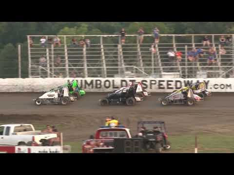 8.25.18 POWRi WAR Sprint Car League at Humboldt Speedway - dirt track racing video image