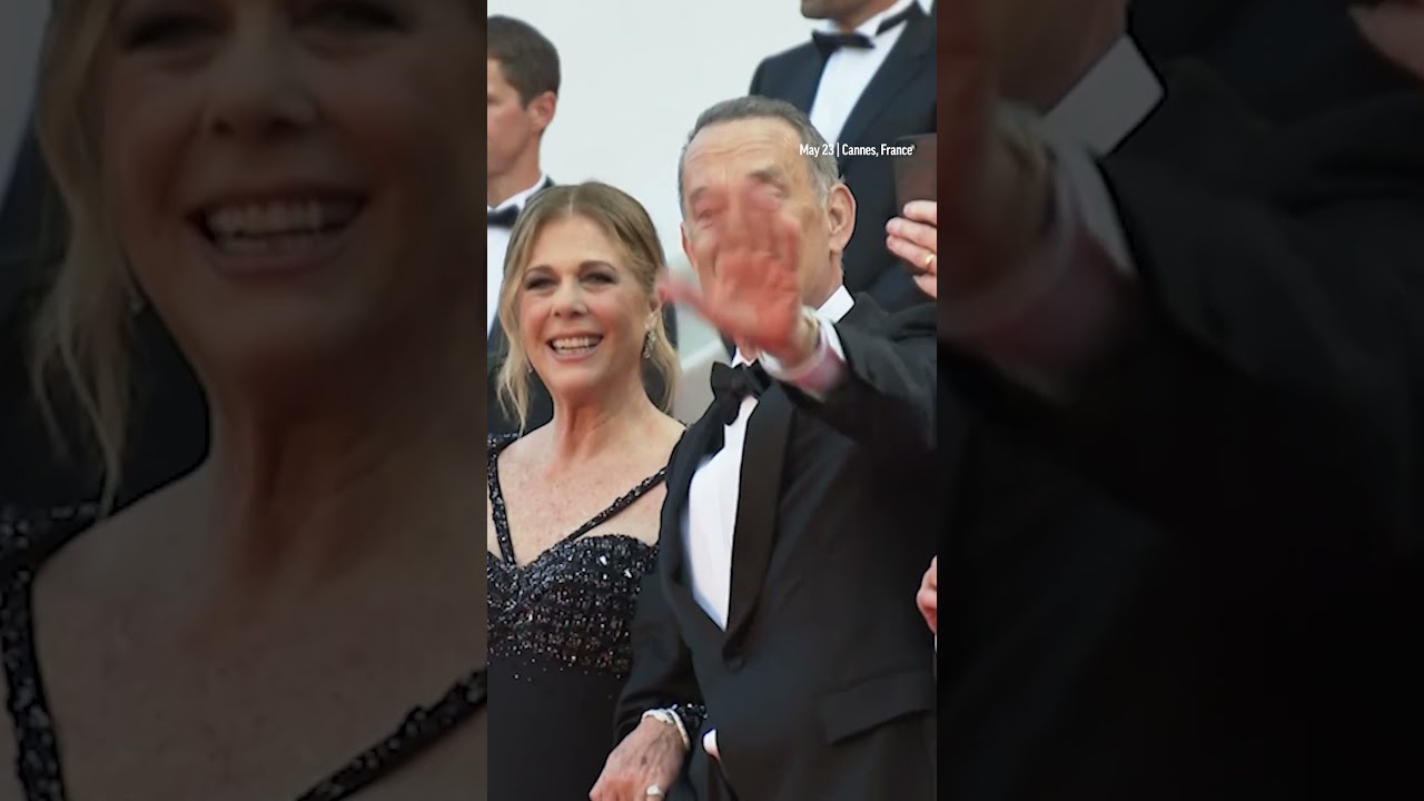 Tom Hanks, Scarlett Johansson and more stars walk the "Asteroid City" red carpet at Cannes. #shorts