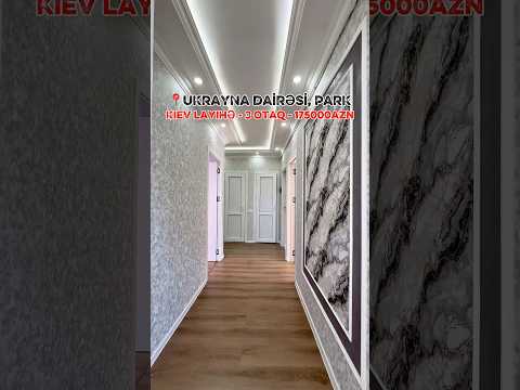 Kiev layihə, 3otağa düzəlmə, Çıxarışlı mənzil. 📍Ukrayna dairəsi, Park. 0704476999