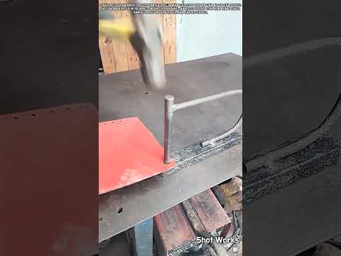 맞춤형 금속 타공 공구 제작 및 패드 구멍 뚫기 작업 과정 #worker #process #tools #craft #diy