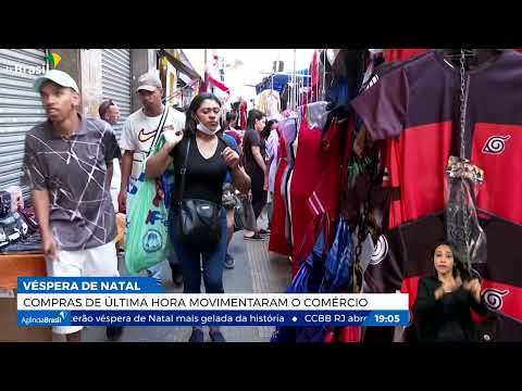 Compras de última hora movimentaram o comércio em SP