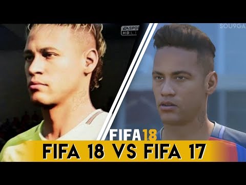 FIFA 18 vs FIFA 17 Players Faces Comparison | Neymar , Nainggolan & MORE - UCBsDKSasq2jzybVY8K54Cig