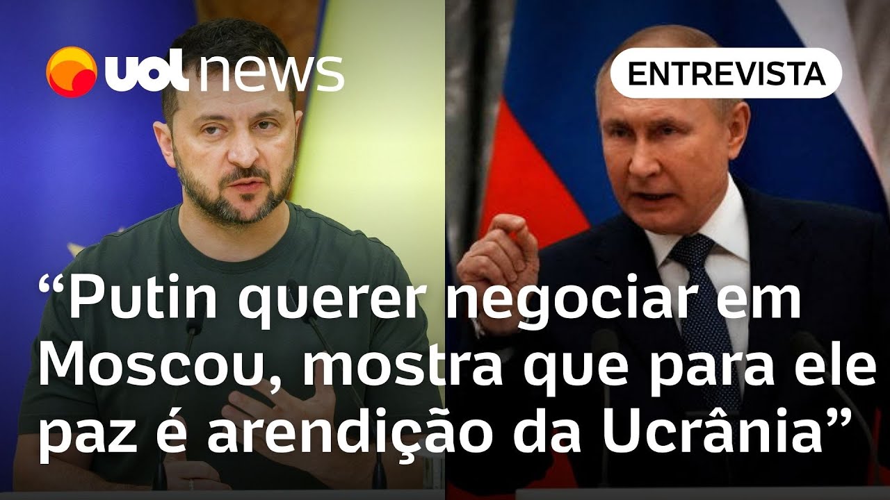 Putin convidar Zelensky para Moscou mostra que ele vê rendição da Ucrânia como paz diz professor