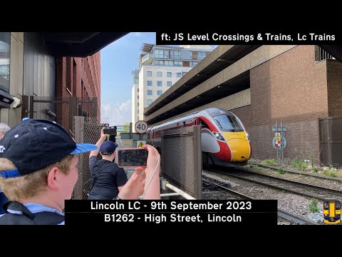 Lincoln High Street Level Crossing (09/09/2023) ft: @JSLevelCrossingandTrains