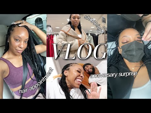 VLOG: Vacation Prep, New Hair, Shopping, Packing & Anniversary Trip Reveal!