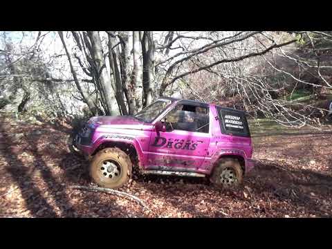 4x4 playing off road in the forest