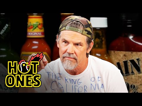 Josh Brolin Licks the Palate of Absurdity While Eating Spicy Wings | Hot Ones