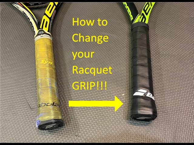 How to Re-tape a Tennis Racket Handle