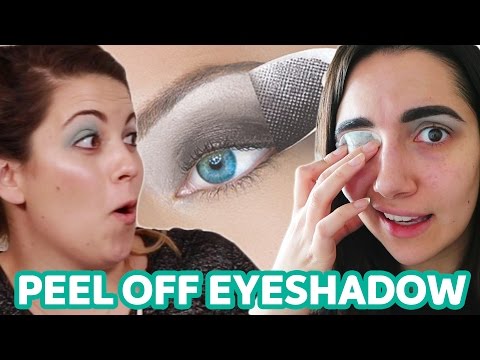 We Tried Peel Off Eyeshadow • Saf & Candace - UCbAwSkqJ1W_Eg7wr3cp5BUA