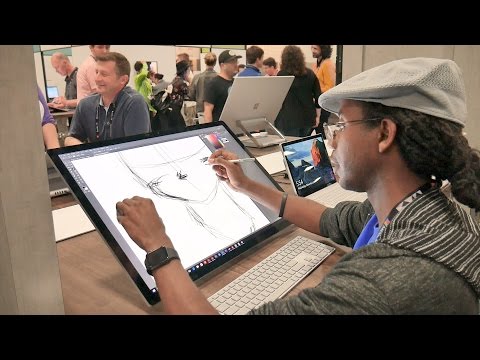 Microsoft Surface Studio Hands On Review - UCovtFObhY9NypXcyHxAS7-Q