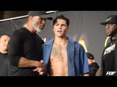 Ryan garcia gets talking to from bernard hopkins seconds after missing weight vs devin haney