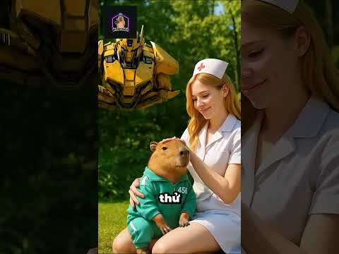 Cầm lấy 2000$ và để chiếc xe lại...#funny #squidgame #capybara