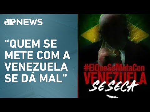 Polícia de Maduro publica foto de Lula com ameaça ao Brasil