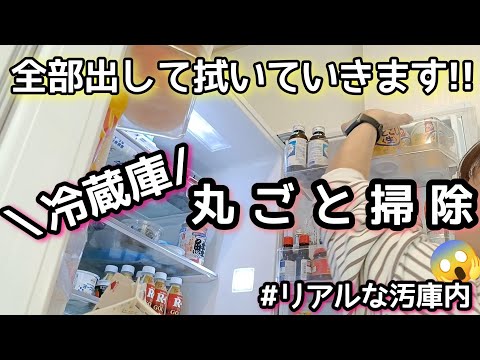 【やる気スイッチ】冷蔵庫丸ごと掃除/ズボラ主婦/リセット/家事動画/