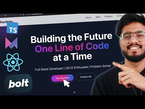 I Made the Perfect Portfolio Site using Bolt.new AI 🔥🔥