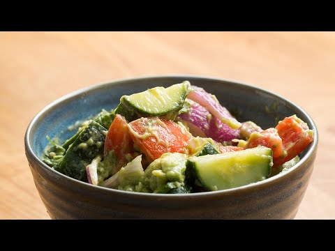 Make This Healthy Cucumber Avocado Salad Using Our New Tasty App