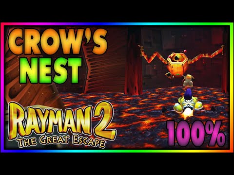 Rayman 2: The Great Escape | The Crow's Nest [22/22] | 100% Walkthrough [21:9 1440p]