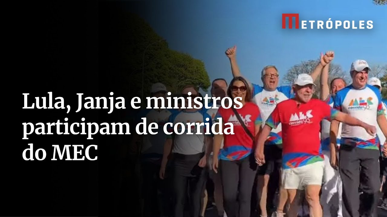 Lula correndo veja como foi corrida do MEC que contou com participação do presidente e ministros
