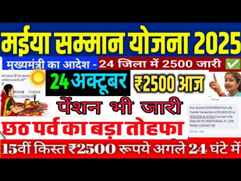 Maiya samman yojana jharkhand 15vi kist kab milega #maiyasammanyojana 