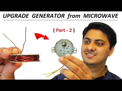 300 AMP DISCHARGE !!!  Generator from 220V Microwave Synchronous Motor DIY