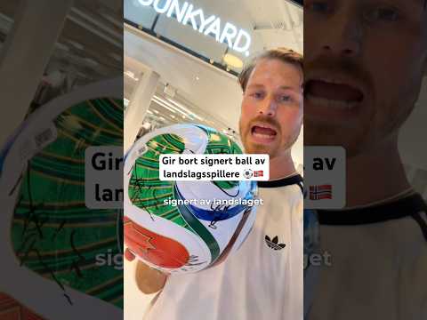 Annonse| Gir bort signert Adidas ball i samarbeid med Junkyard ⚽️🇳🇴 #fotball #worldcup #shorts