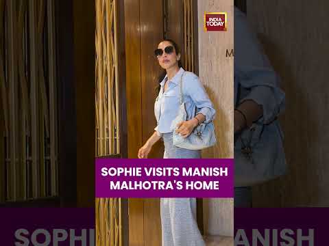 Actor Sophie Choudry Spotted At Manish Malhotra's Home | Mumbai | Bollywood | Entertainment